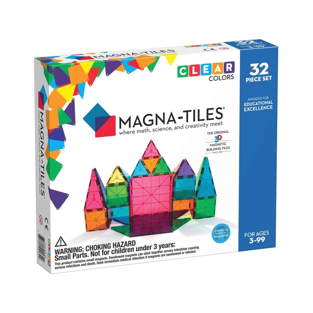 Magna Tiles 32 piezas de construcción magnéticas - Moraig The Store